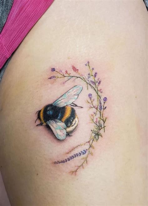 beautiful bumble bee tattoos.